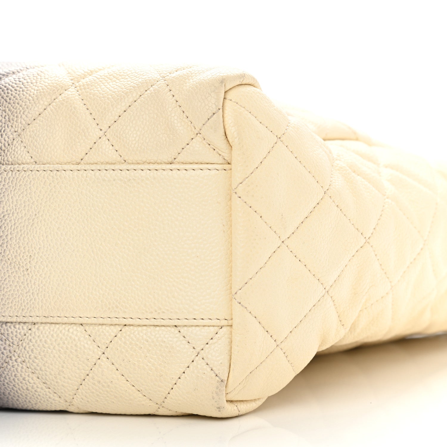 Chanel Caviar Ombre Large Shopping Tote White 10 of 12