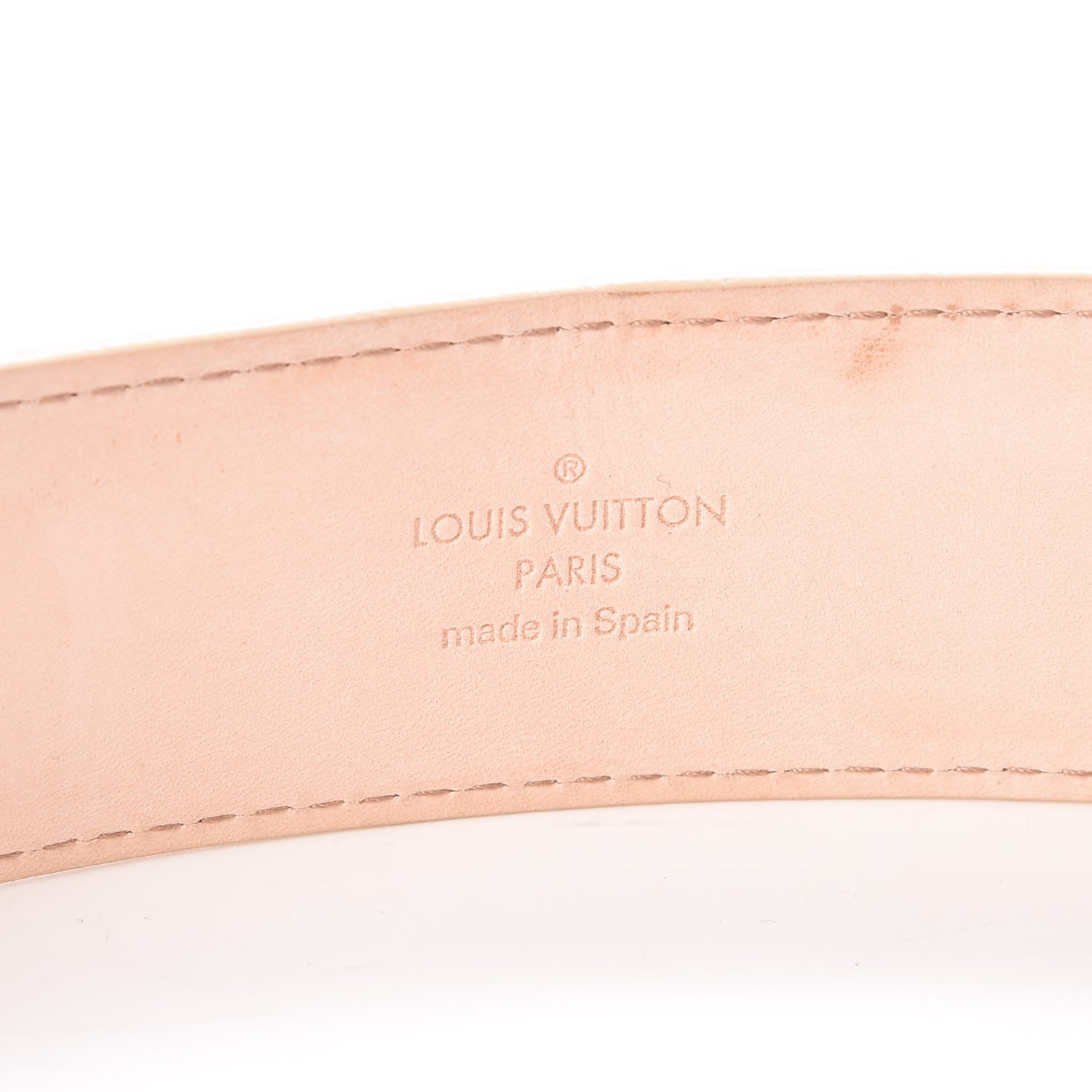 Louis Vuitton Damier Azur LV Initiales Belt 85 34 7 of 11