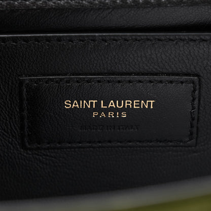 Saint Laurent Velvet Monogram Small Kate Double Tassel Shoulder Bag Loden 6 of 11