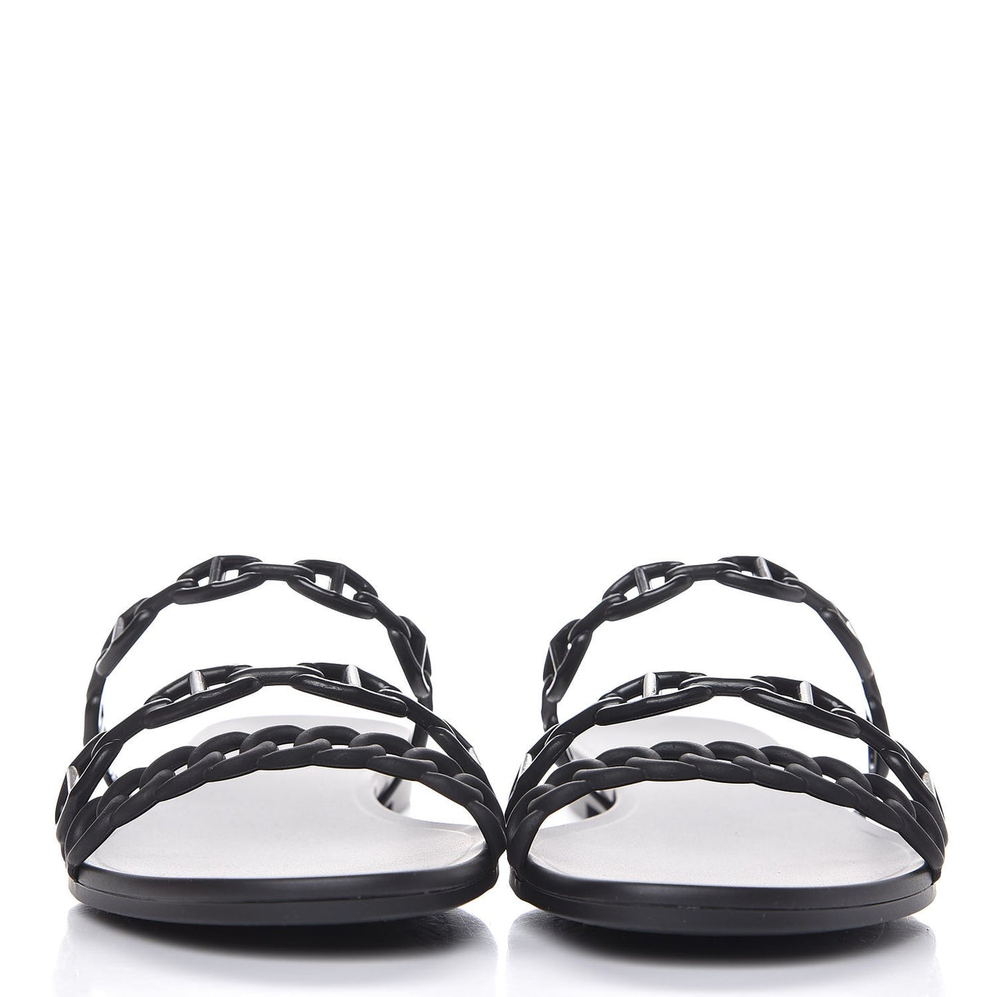 Rubber Chaine d'Ancre Rivage Sandals 41 Black