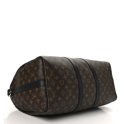 Louis Vuitton Monogram Macassar Keepall Bandouliere 45 4 of 12