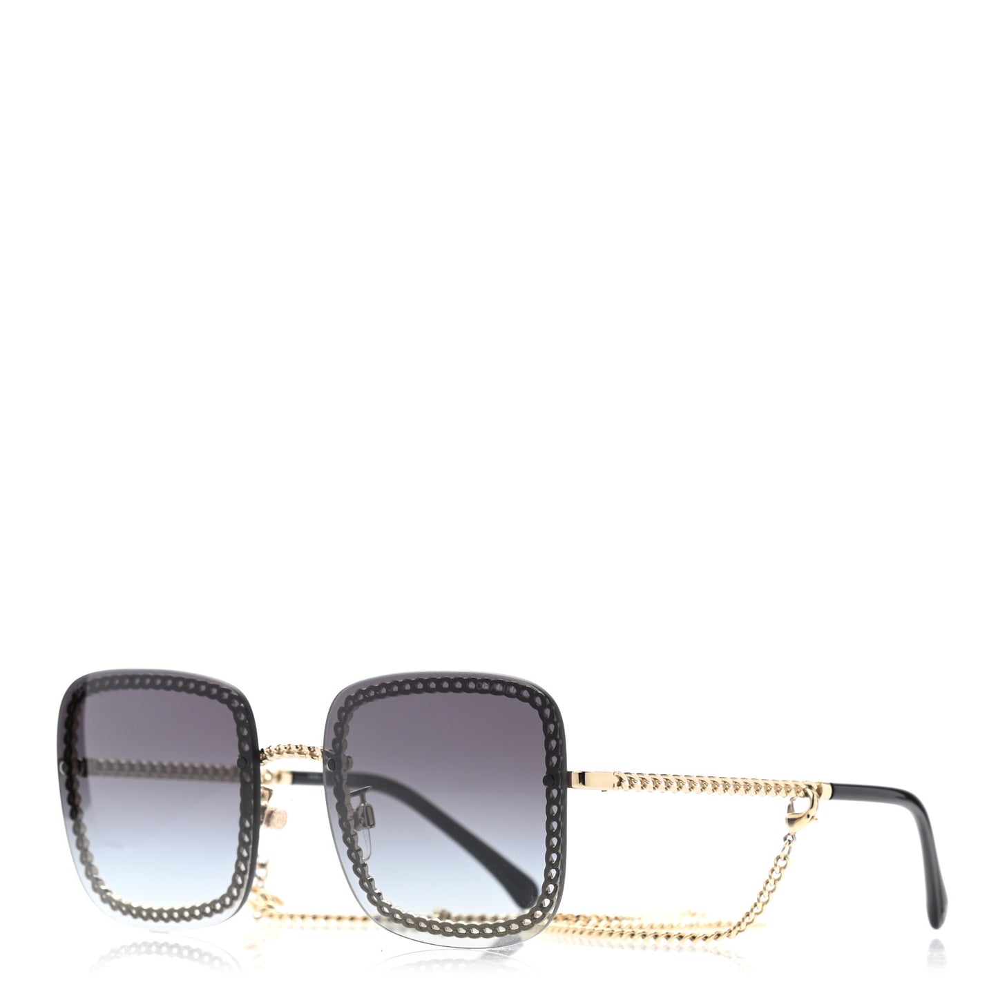 Chain Square Sunglasses 4244 Black