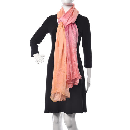 Alexander McQueen Silk Degrade Skull Scarf Pink 2 of 8