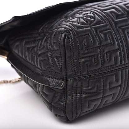Versace Nappa Ricamo Quilted The Greek Shoulder Bag Black 7 of 10