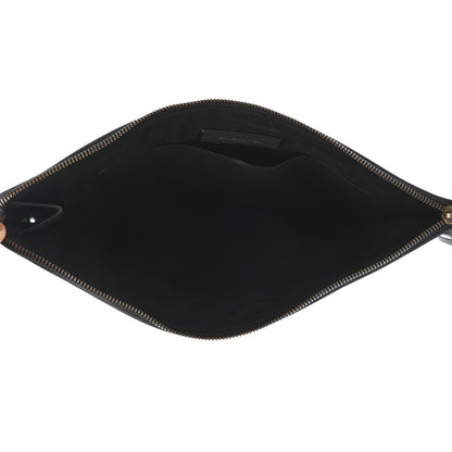 Balenciaga Veau Soyeux Perforated Blackout Hardware Pouch Black 4 of 4