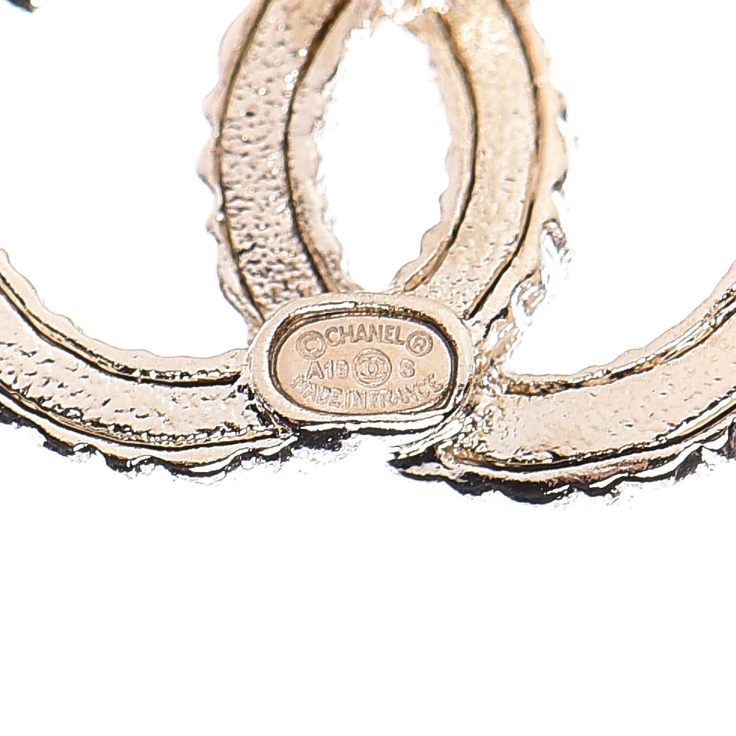 Chanel Crystal Over The Rainbow CC Earrings Gold Multicolor 4 of 5