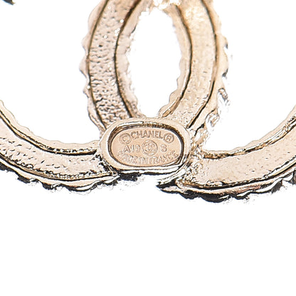 Chanel Crystal Over The Rainbow CC Earrings Gold Multicolor 4 of 5