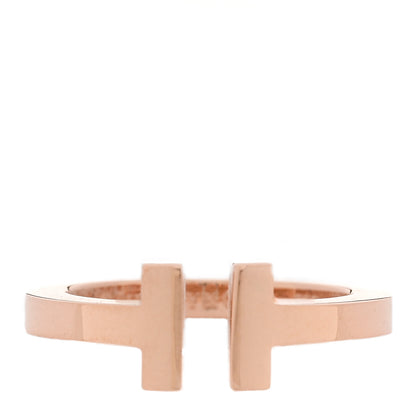 Tiffany 18K Rose Gold T Square Ring 54 7 1 of 6