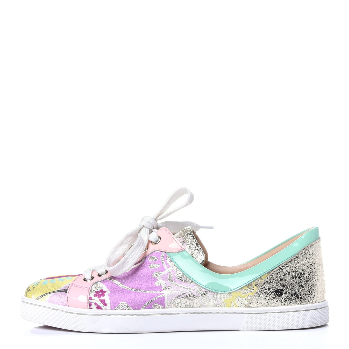 Calfskin Patent Seava Sneakers 37 Multi