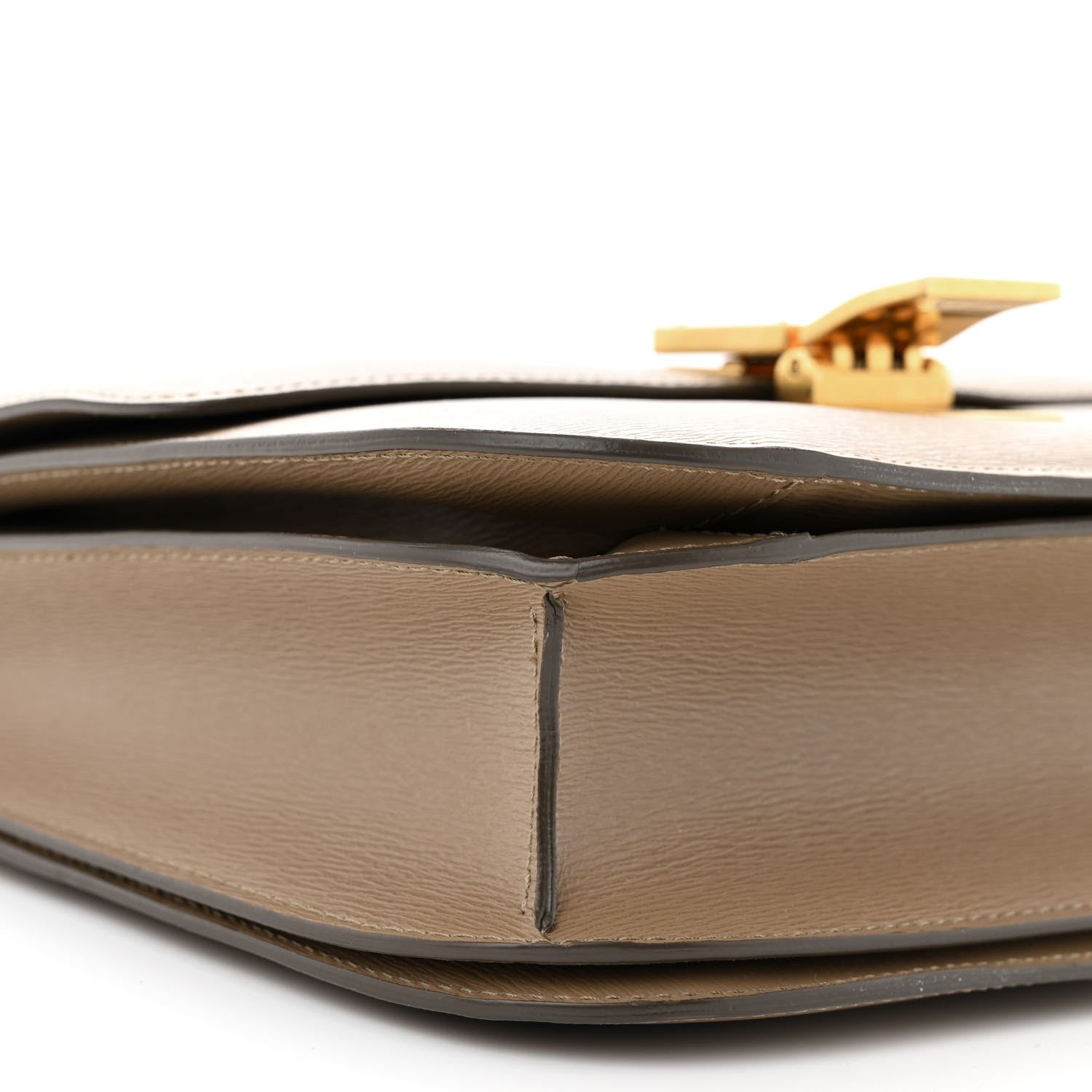 Celine Liege Calfskin Medium Classic Box Flap Bag Taupe 9 of 13