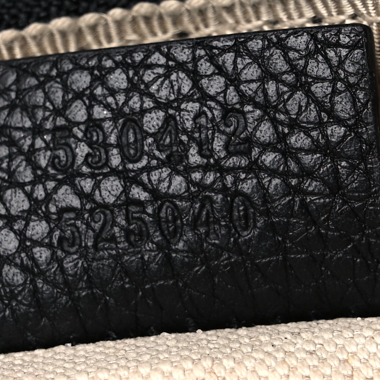 Gucci Grained Calfskin Logo Belt Bag Black 7 of 15