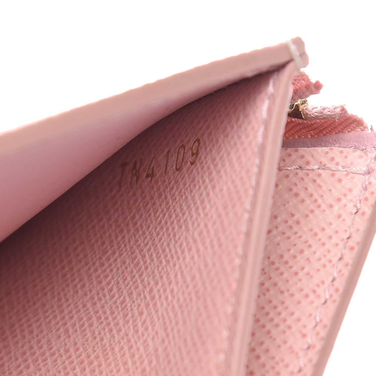 Louis Vuitton Damier Azur Studded Zoe Wallet Rose Ballerine 7 of 15