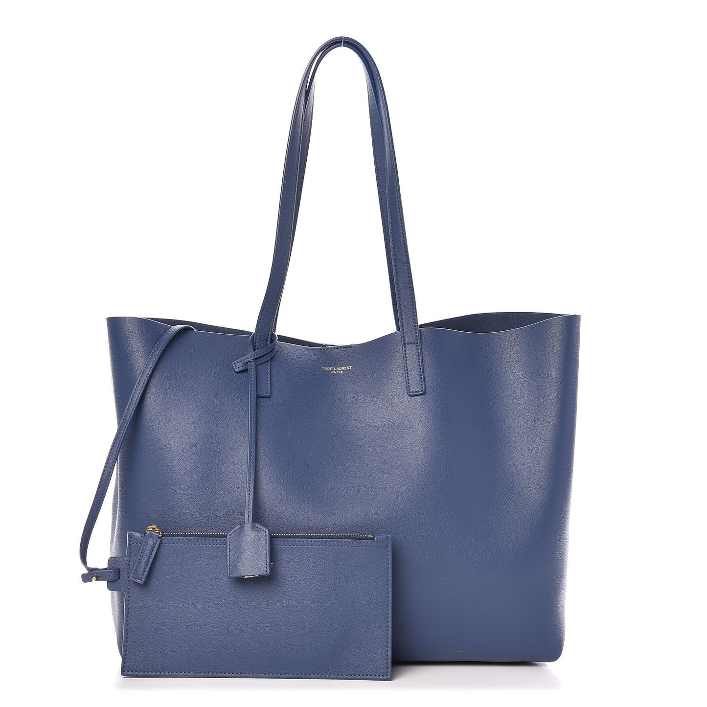 Calfskin Large Shopping Tote Denim