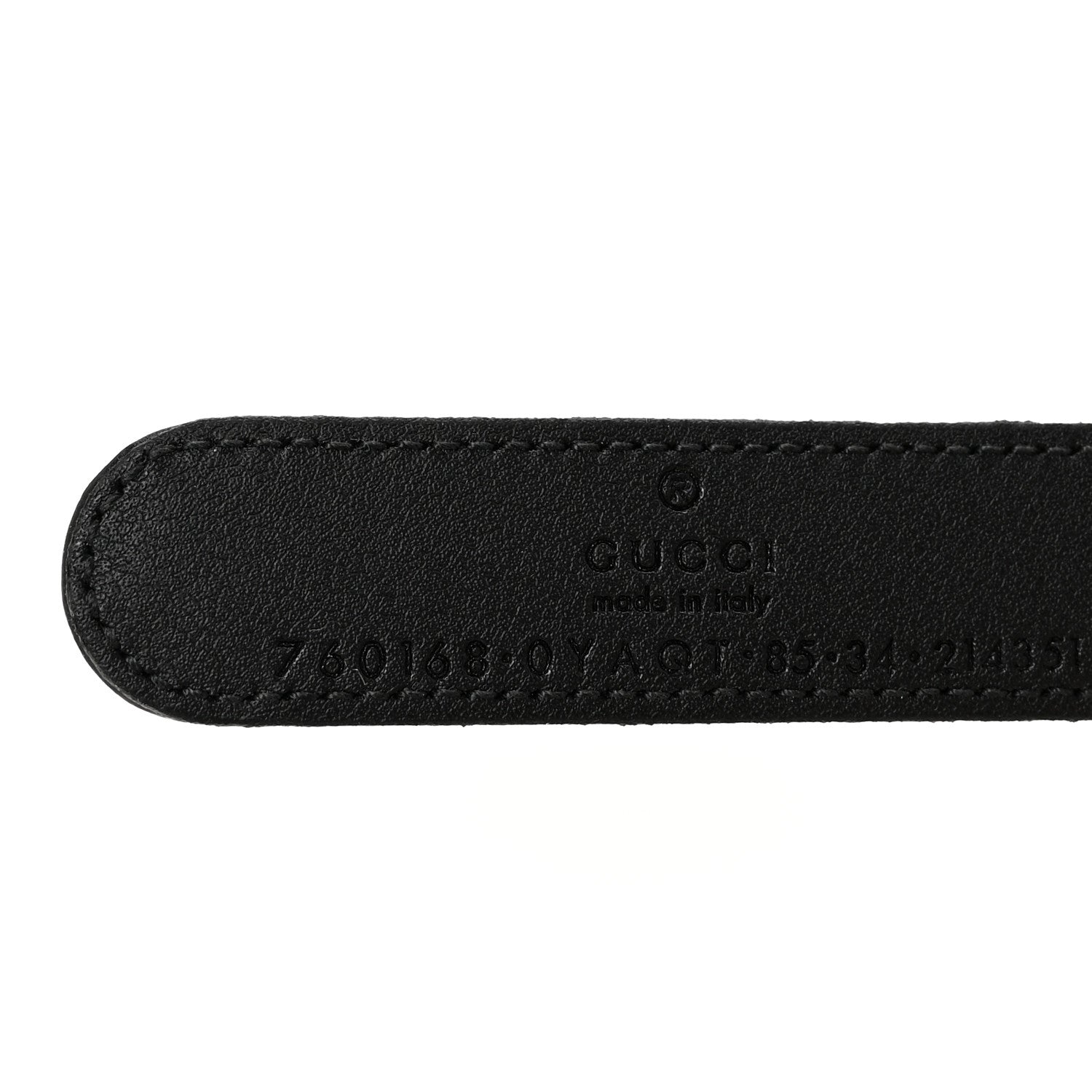 Gucci Calfskin GG Marmont Thin Chain Belt 85 34 Black 5 of 6