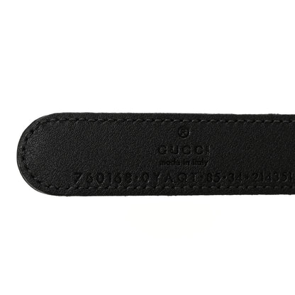 Gucci Calfskin GG Marmont Thin Chain Belt 85 34 Black 5 of 6