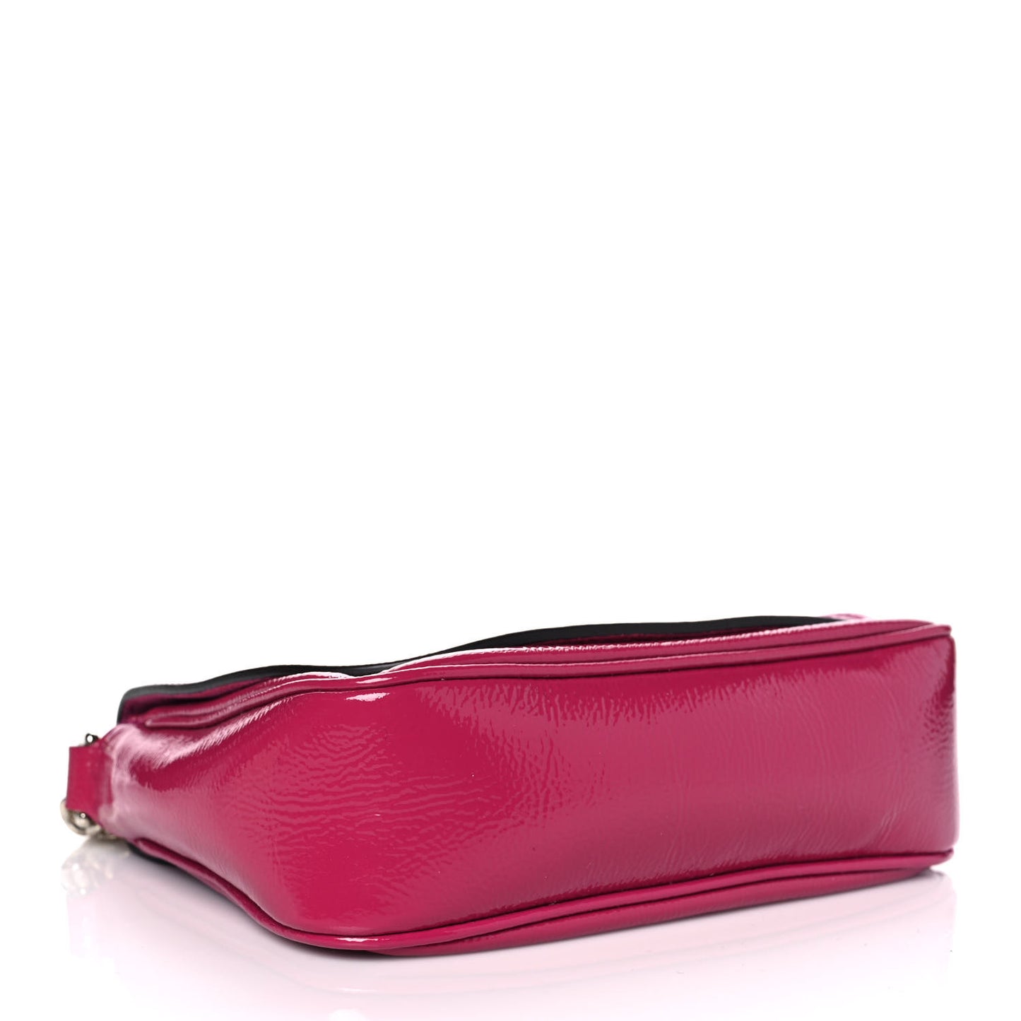 Vernice Naplack Small Soho Flap Crossbody Bright Bougainvillea