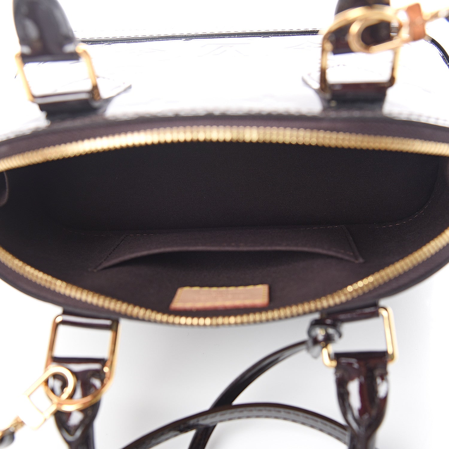 Louis Vuitton Vernis Alma BB Amarante 4 of 8