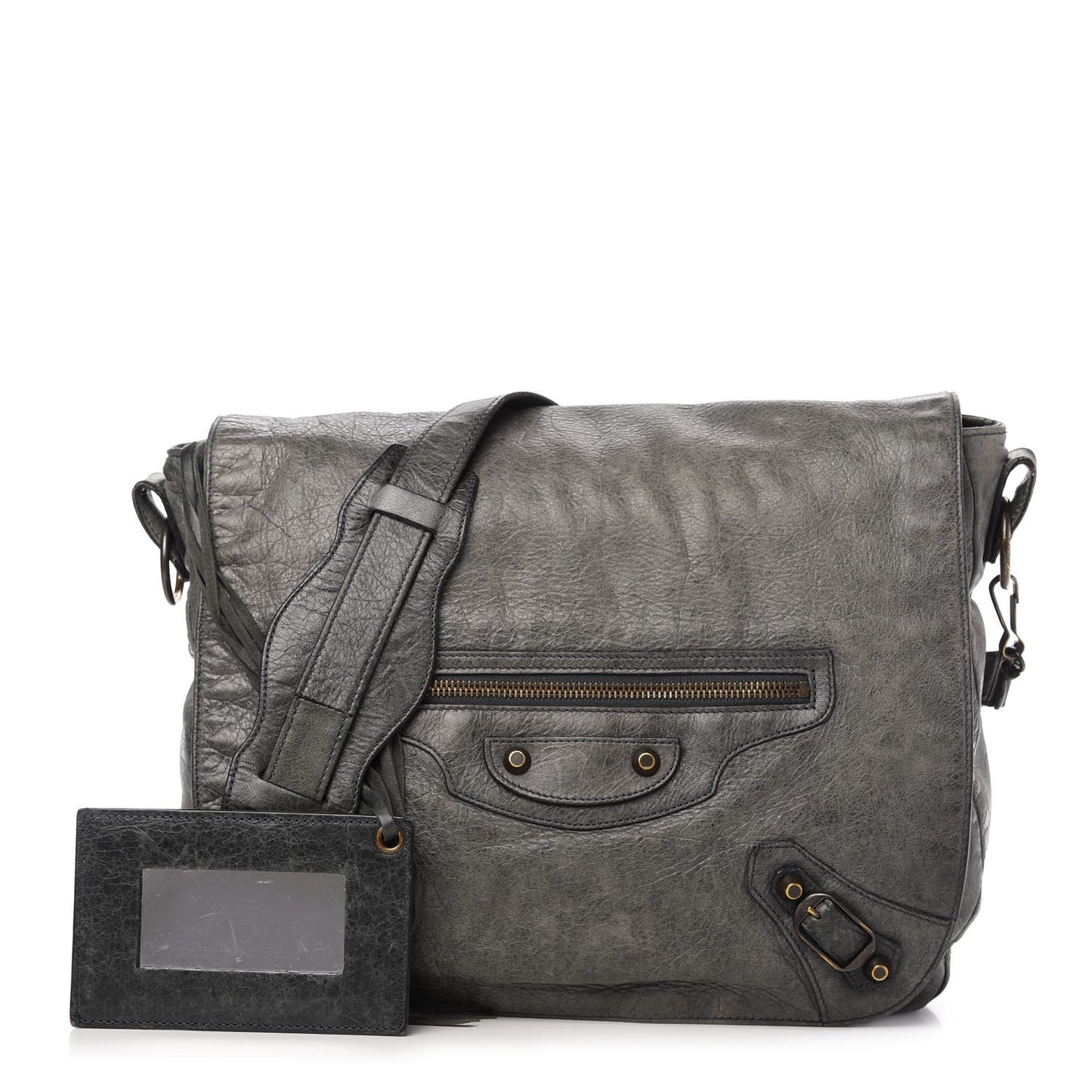 Agneau Classic Hardware Folk Messenger Anthracite