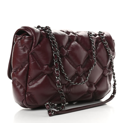 Chanel Calfskin Quilted Small Chesterfield Flap Burgundy 5 of 10