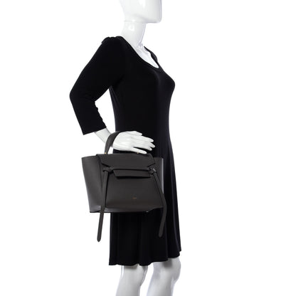 Celine Baby Grained Calfskin Micro Belt Bag Grey 3 of 11