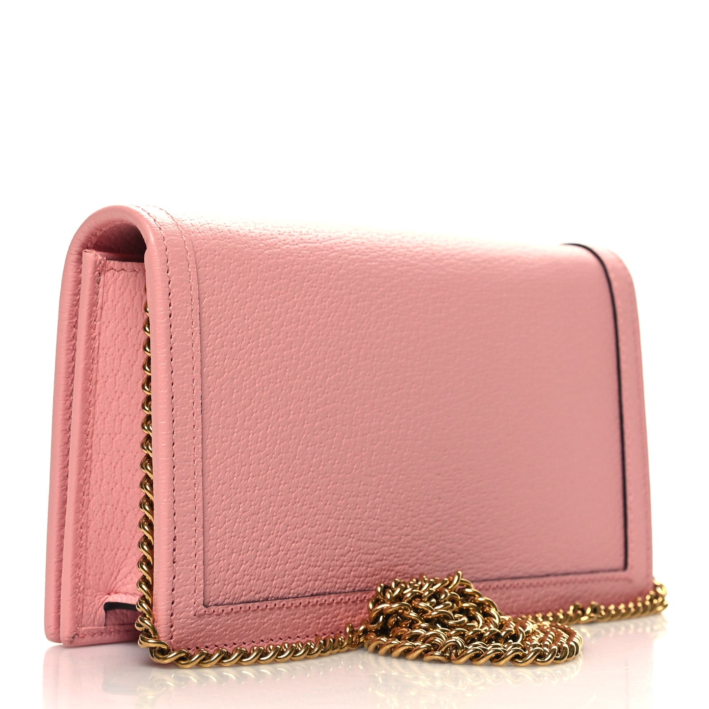 Textured Dollar Calfskin Mini Diana Chain Bag Wild Rose