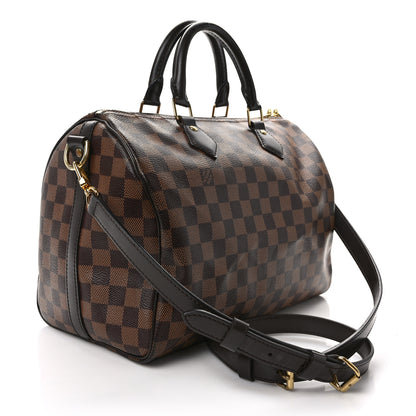 Louis Vuitton Damier Ebene Speedy Bandouliere 30 3 of 11