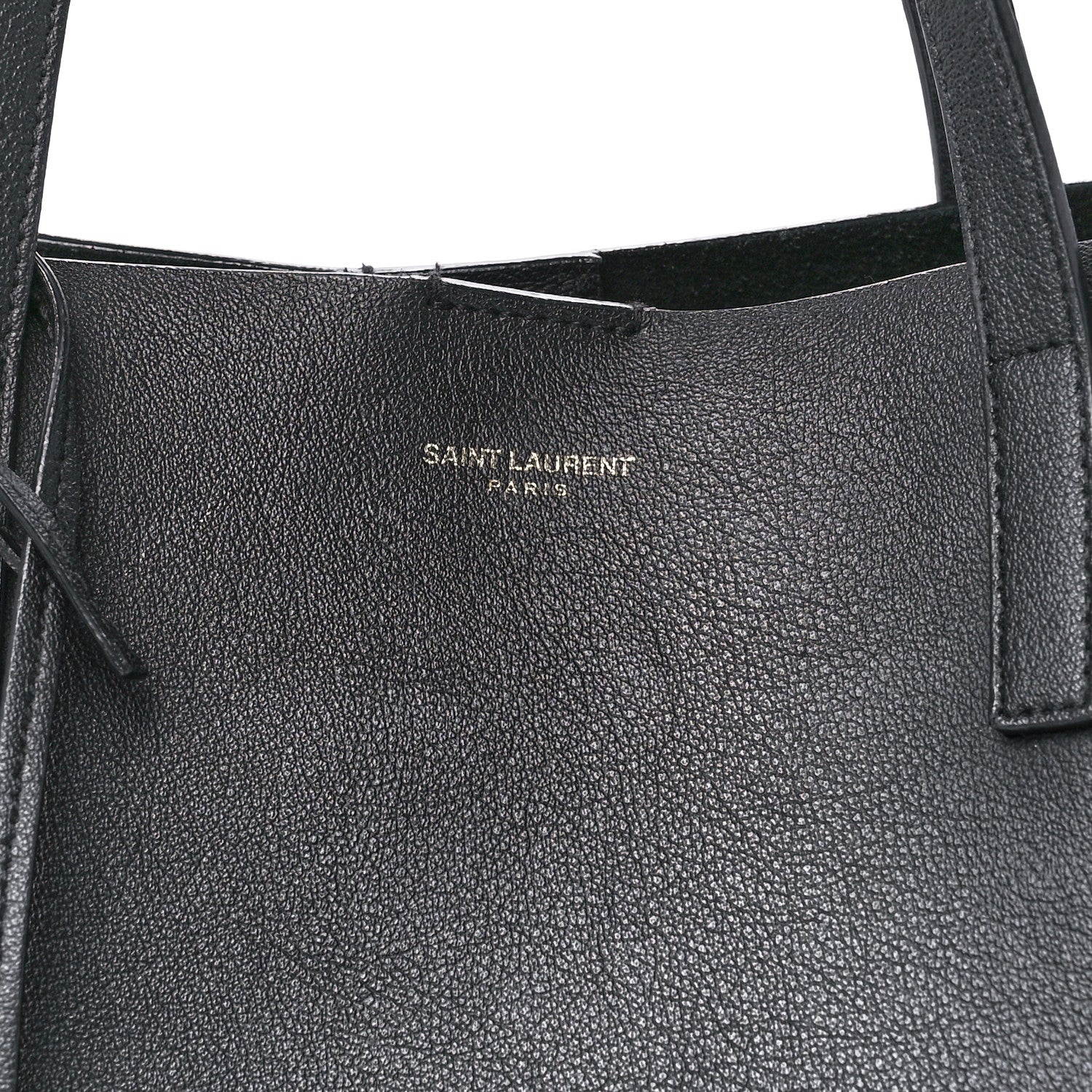Saint Laurent Calfskin Large Shopping Tote Black 8 of 15