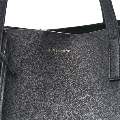 Saint Laurent Calfskin Large Shopping Tote Black 8 of 15