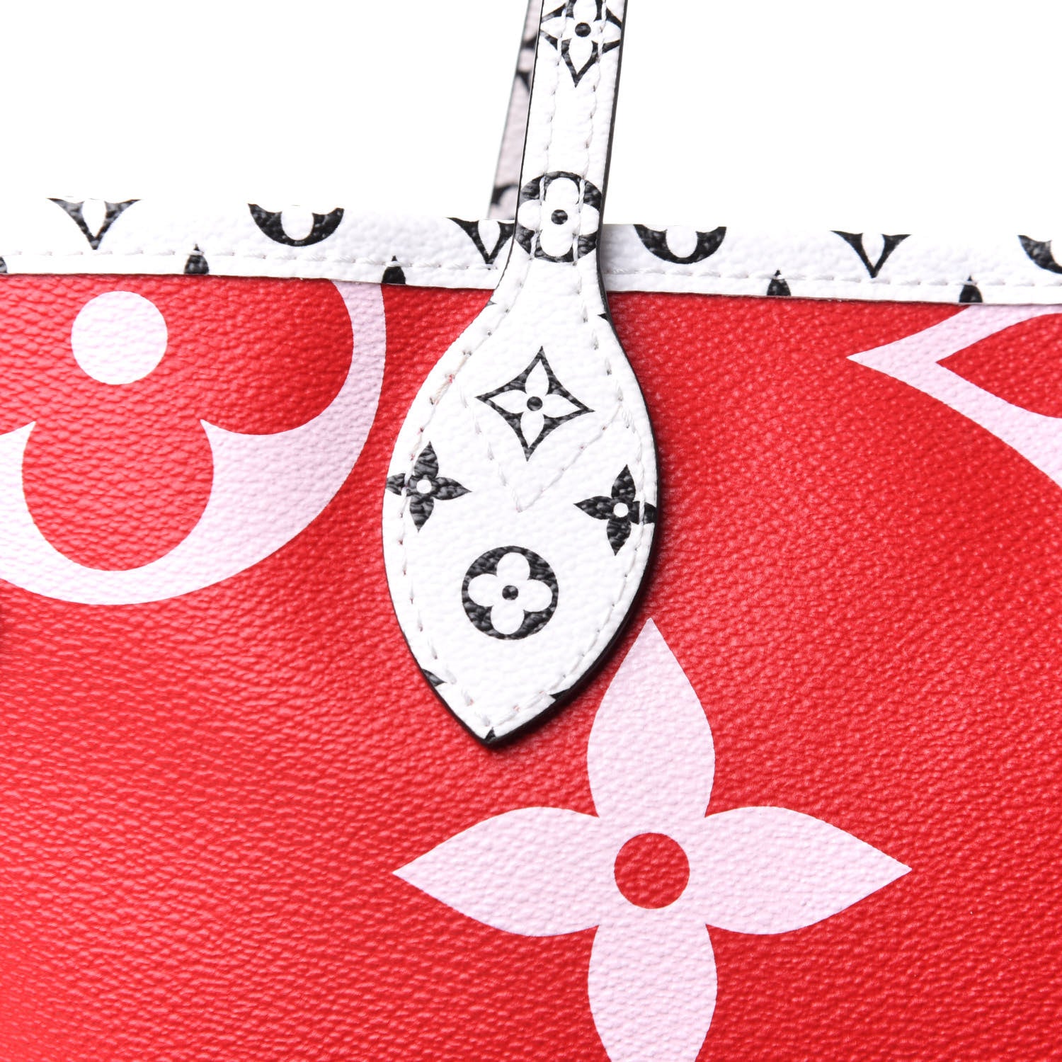 Louis Vuitton Monogram Giant Neverfull MM Rouge 8 of 11