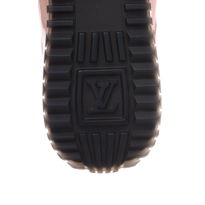 Louis Vuitton Suede Damier Azur Run Away Sneakers 39 Pink 6 of 8