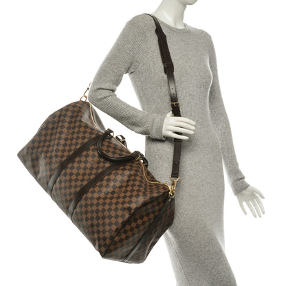 Louis Vuitton Damier Ebene Keepall Bandouliere 55 2 of 7
