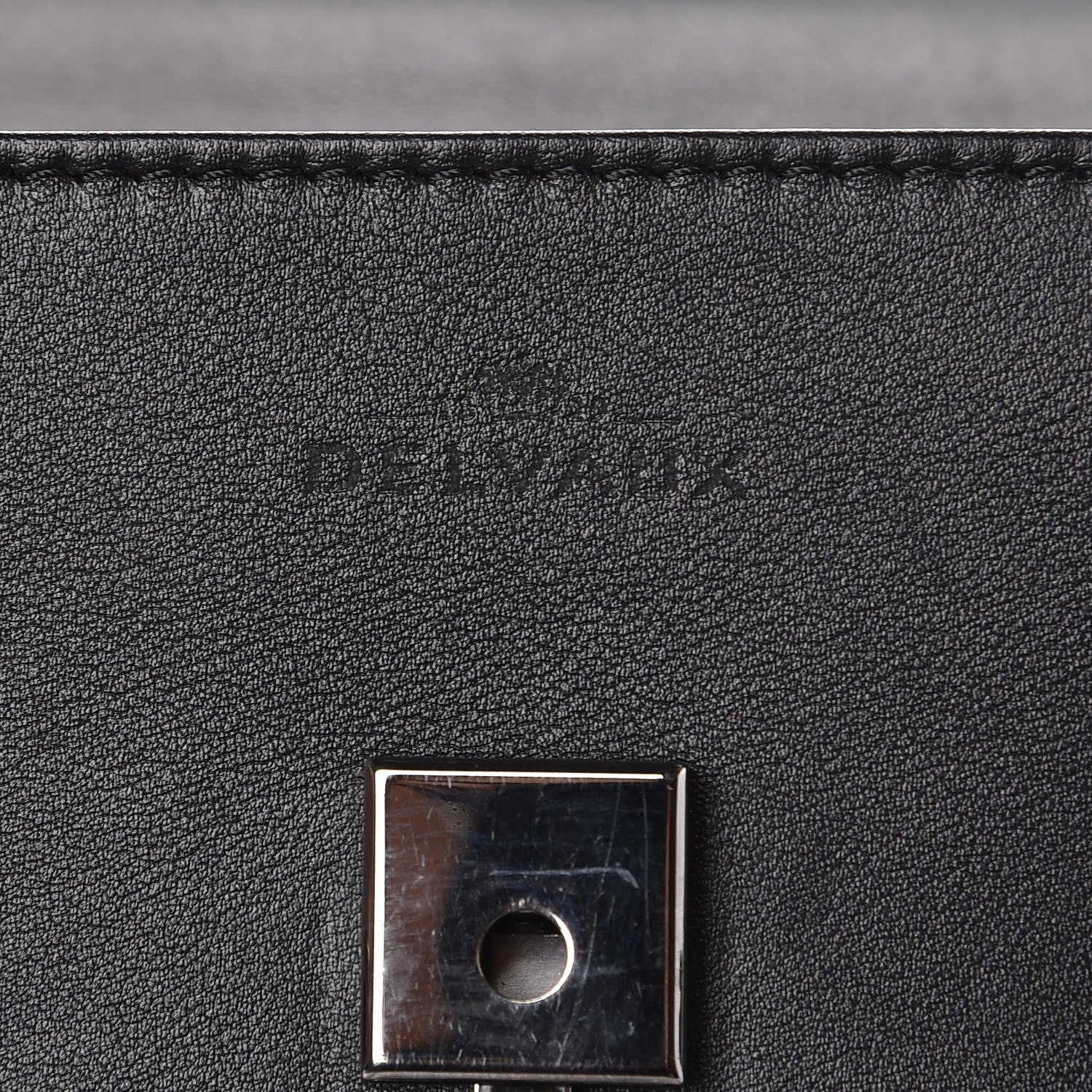 Delvaux Calfskin MM Tempete Satchel Black 6 of 10