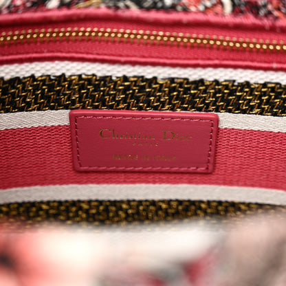 Christian Dior Canvas Embroidered Butterfly Print Medium Lady D-Lite Multicolor 6 of 14