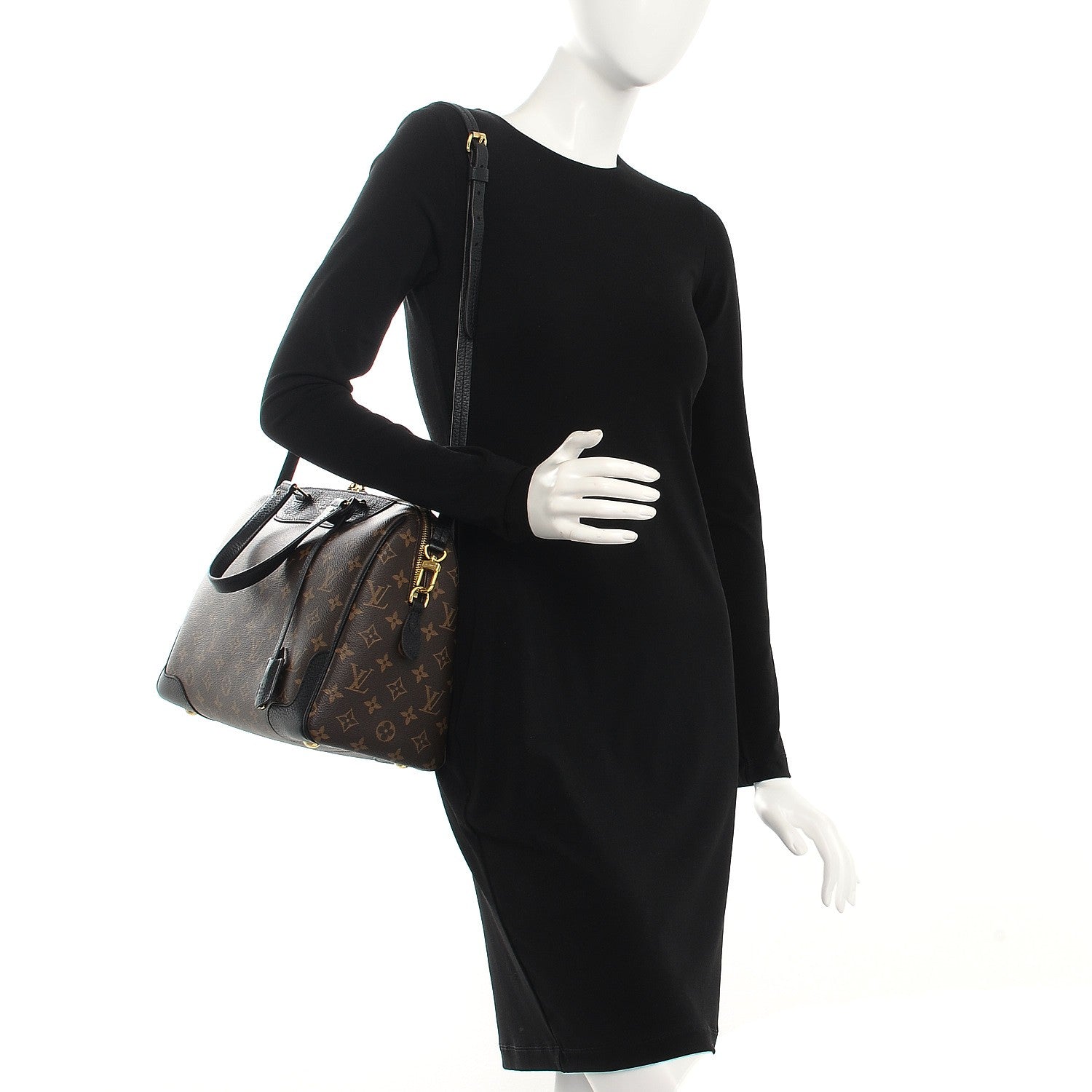 Louis Vuitton Monogram Retiro NM Black 2 of 9