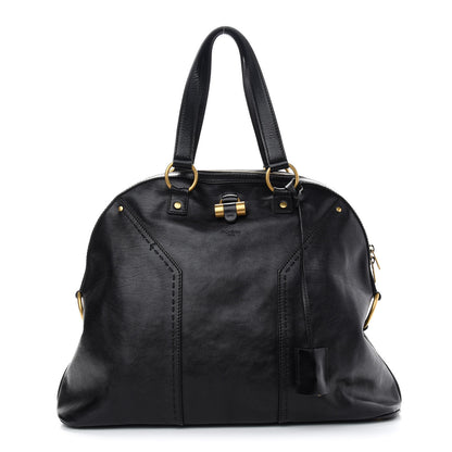 Saint Laurent Calfskin Oversized Muse Black 1 of 9
