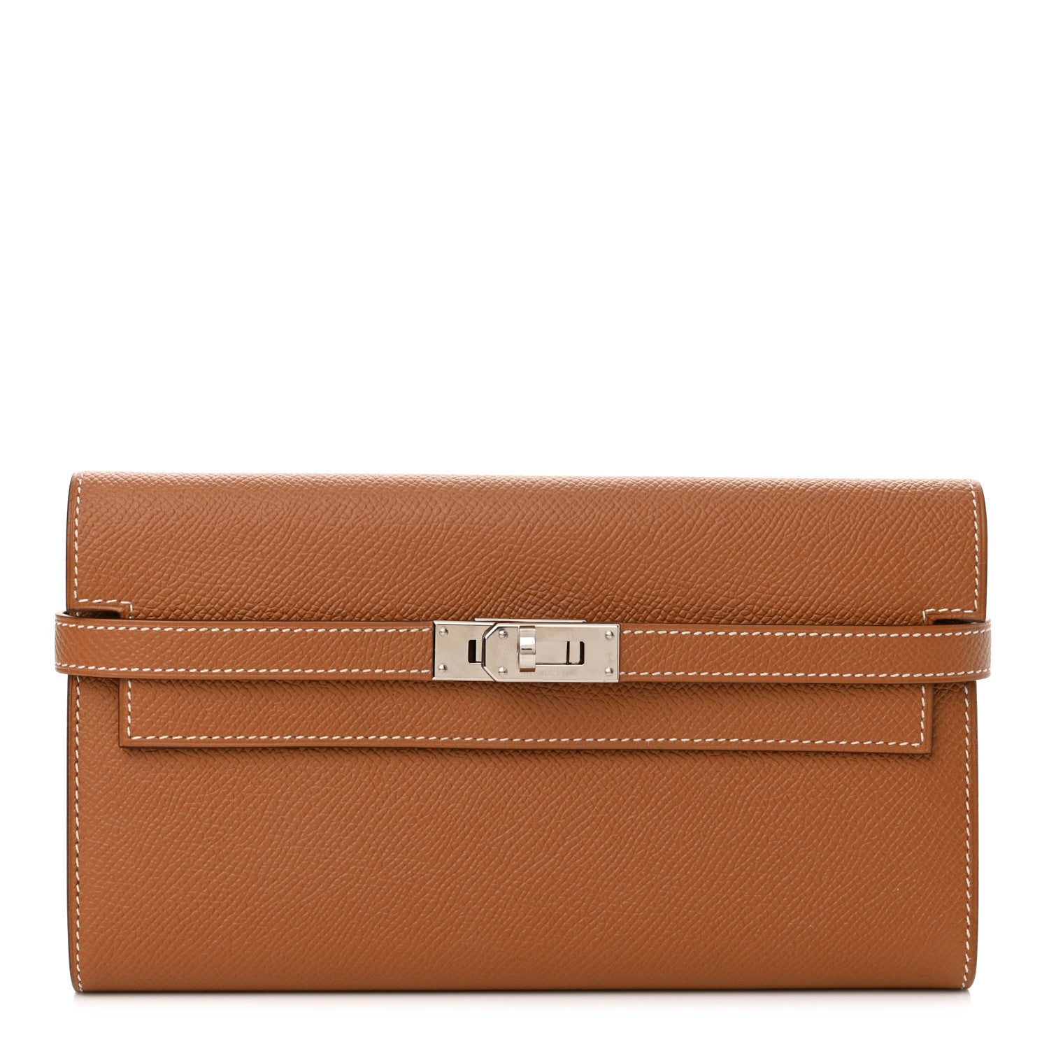Hermes Epsom Kelly Longue Wallet Gold 1 of 10