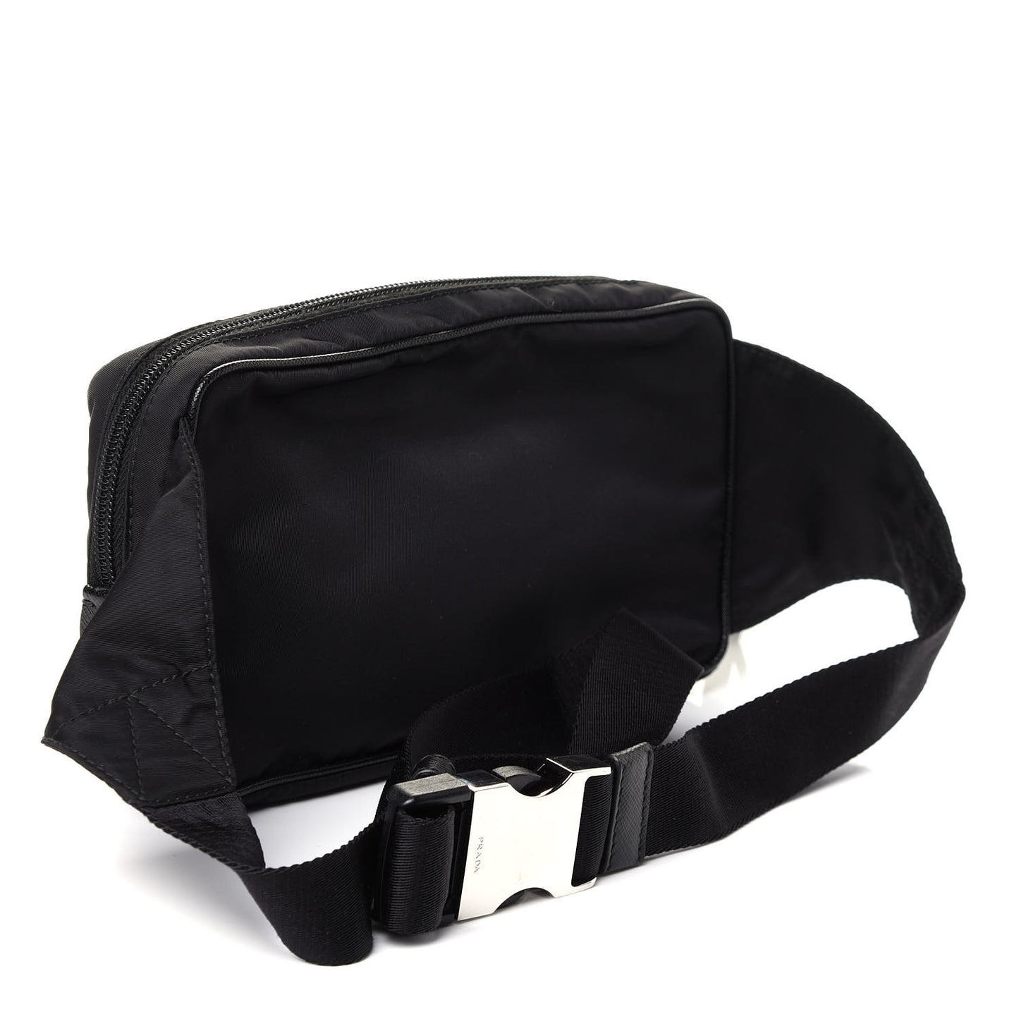 Tessuto Nylon Saffiano Belt Bag Black
