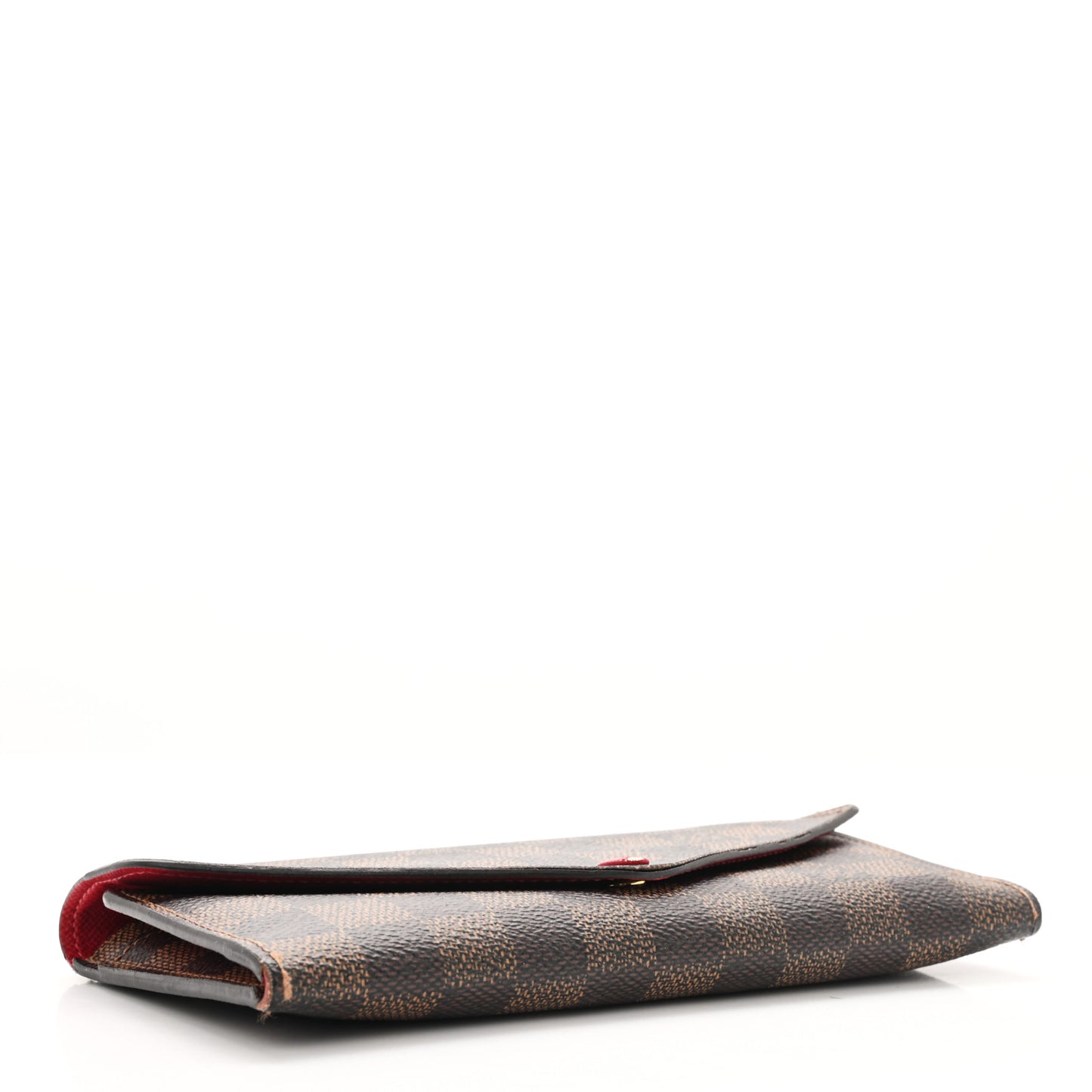 Damier Ebene Josephine Wallet Red