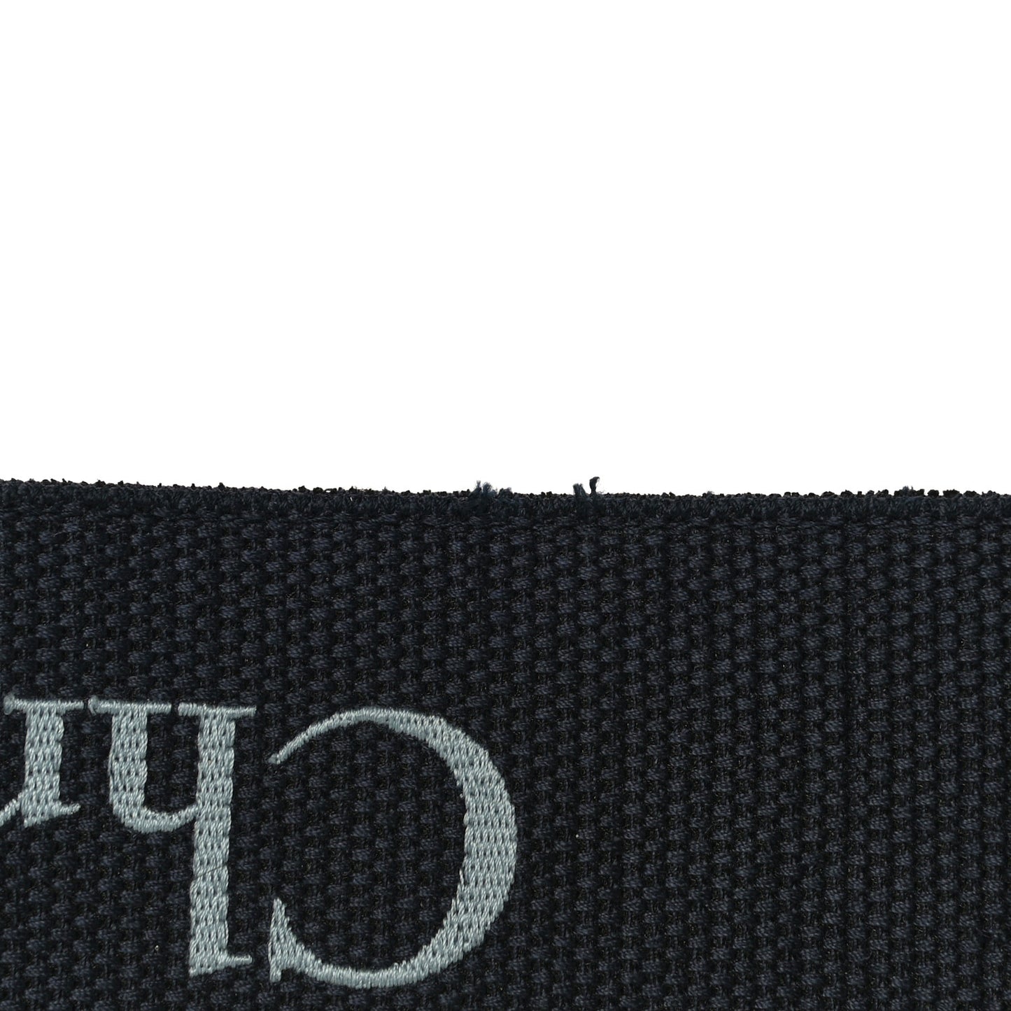 Canvas Embroidered Shoulder Strap Blue