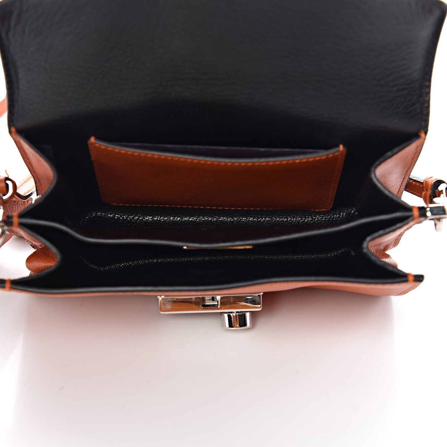 Saffiano Lux Mini Sound Crossbody Bag Papaya