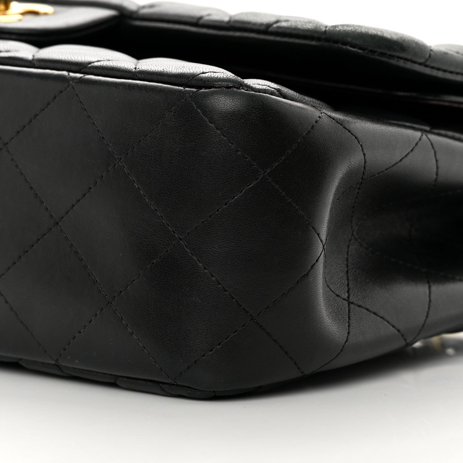 Chanel Lambskin Quilted Jumbo Double Flap Black 10 of 20