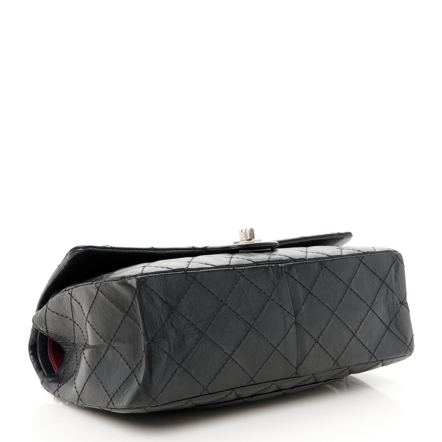 Aged Calfskin Quilted 2.55 Reissue 226 Flap Black