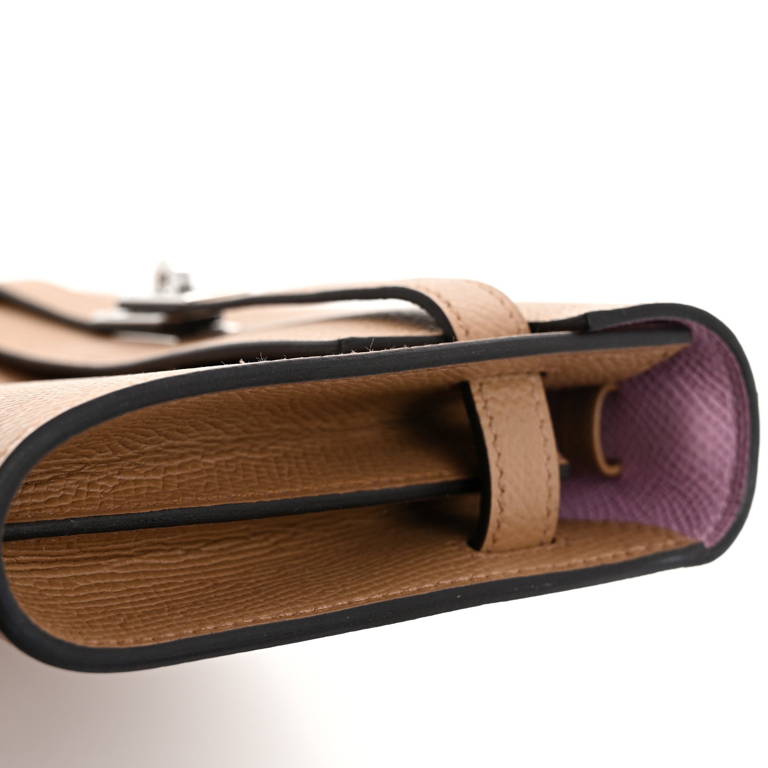 Hermes Epsom Verso Kelly Wallet To Go Chai Mauve Sylvestre 11 of 12