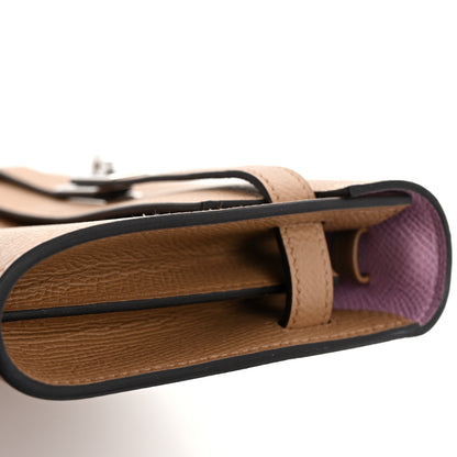 Hermes Epsom Verso Kelly Wallet To Go Chai Mauve Sylvestre 11 of 12