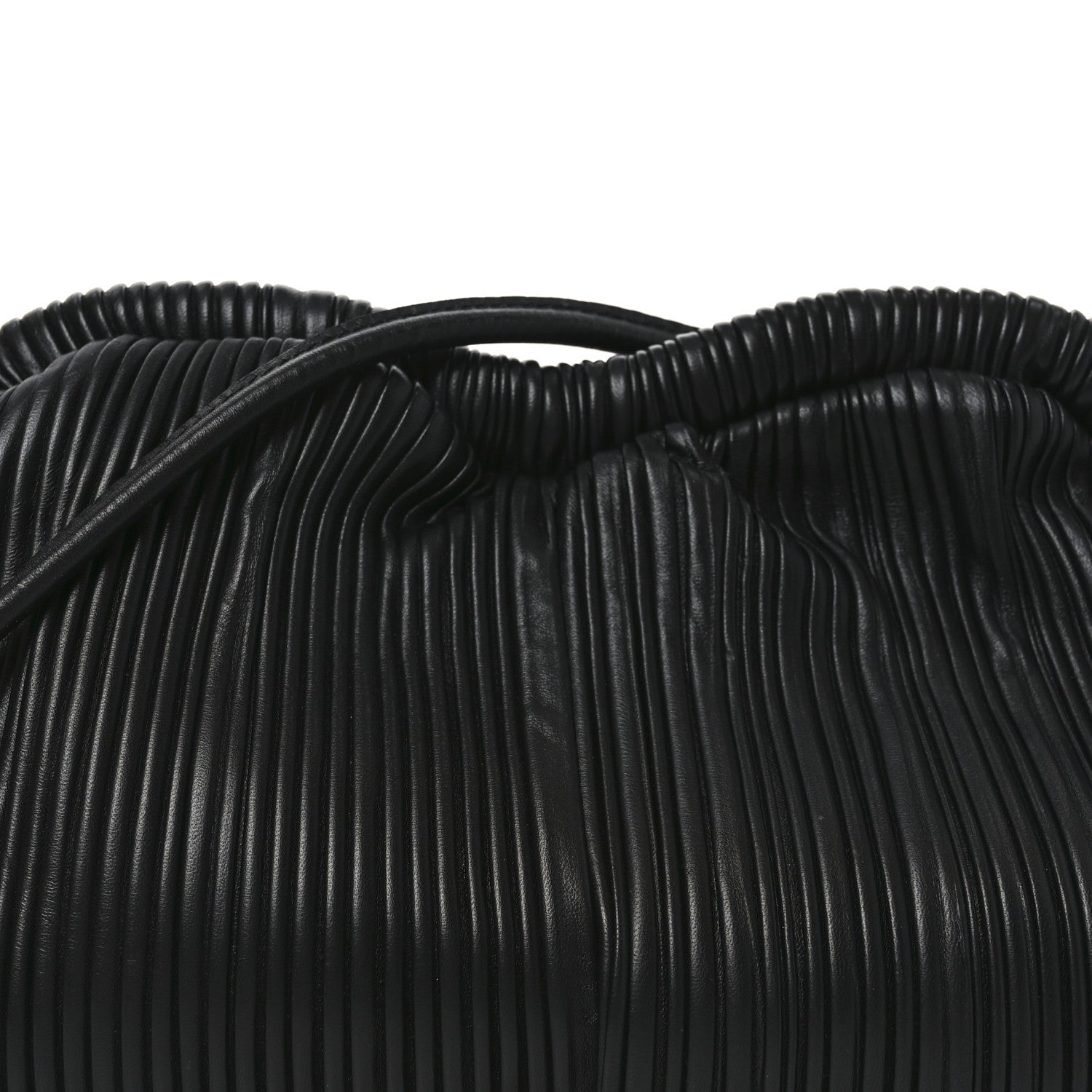 Mansur Gavriel Lambskin Pleated Cloud Oversized Clutch Black 7 of 9