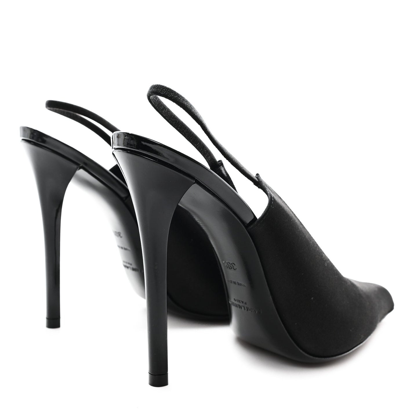 Raso Regale Raven 110 Slingback Pumps 38.5 Black