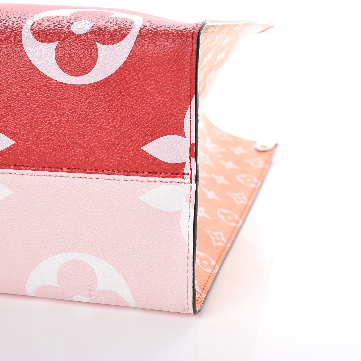Louis Vuitton Monogram Giant Onthego GM Rouge Rose 10 of 11