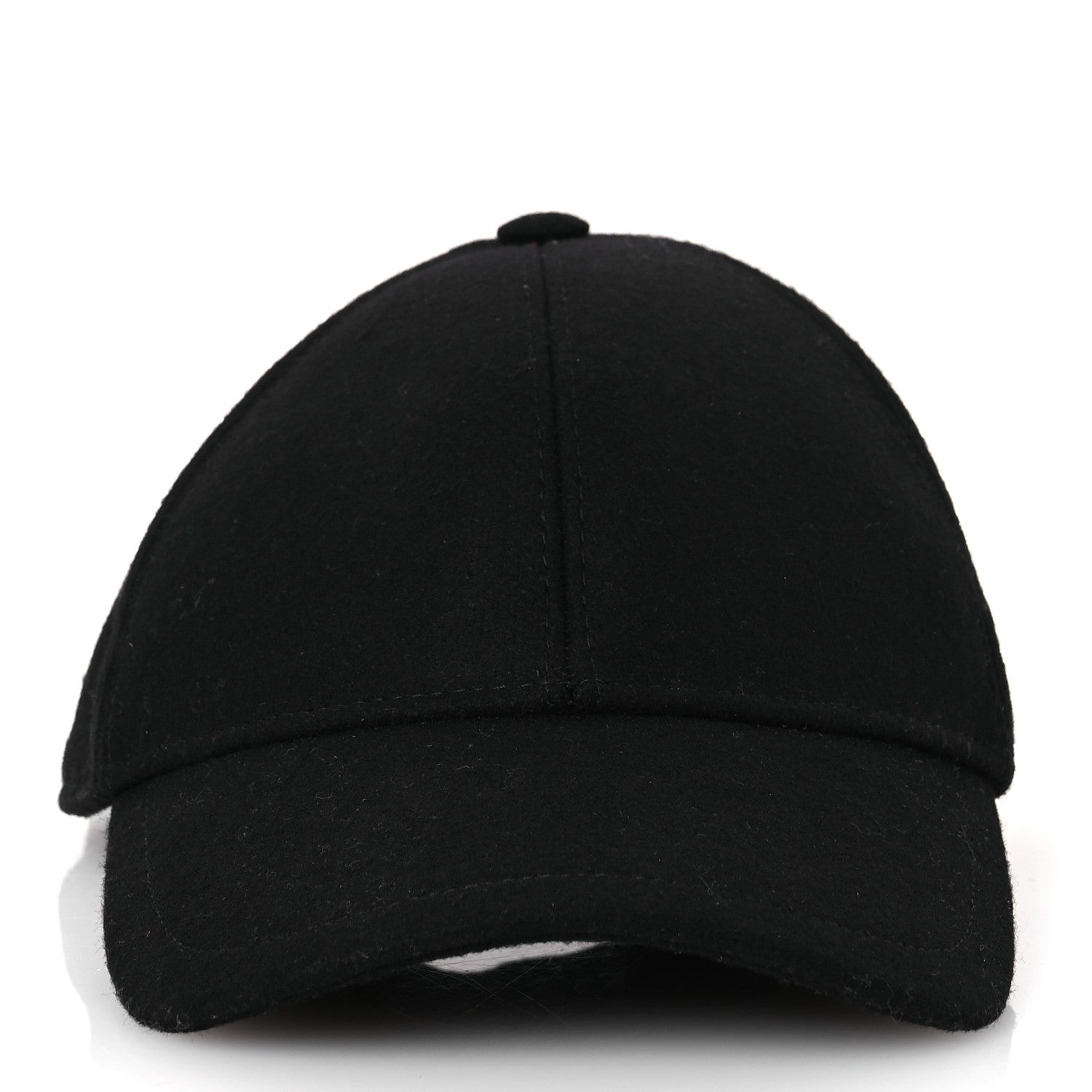 Saint Laurent Wool Felt Monogram Baseball Cap 57 Black 3 of 9