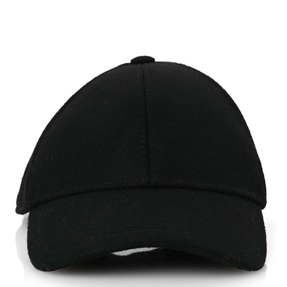 Saint Laurent Wool Felt Monogram Baseball Cap 57 Black 3 of 9