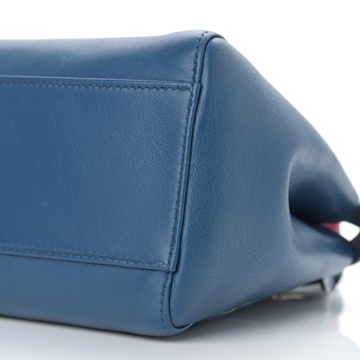 Fendi Nappa Colorblock Mini Peekaboo Iconic Satchel Iris Magenta Bubblegum 12 of 12